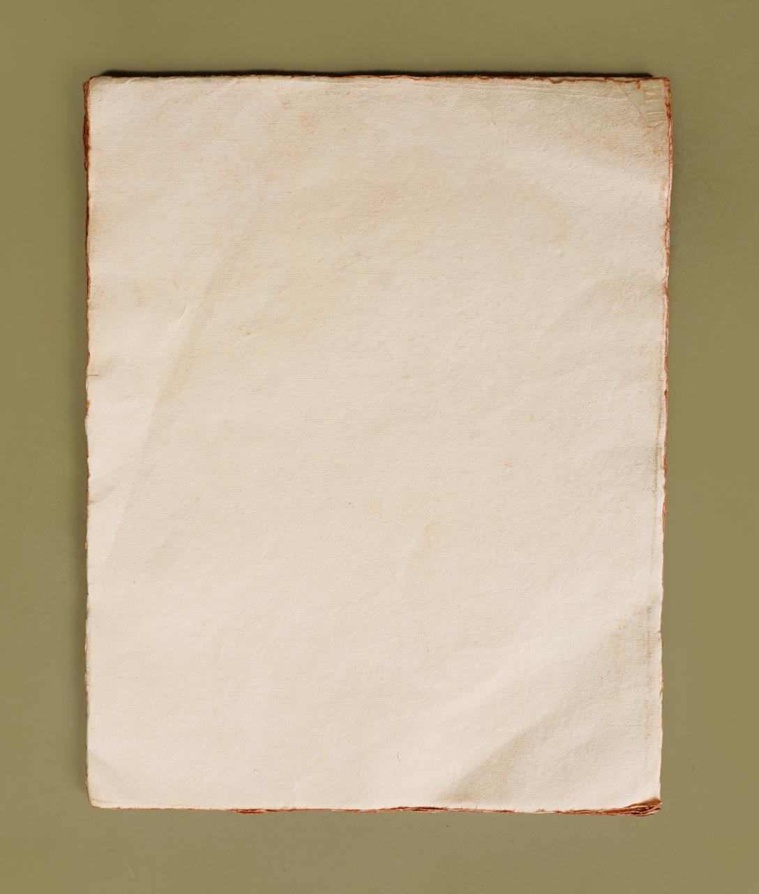 Vintage Handmade Deckle Edge Paper | Cotton Rag Sheets for Calligraphy, Invitations & Printing